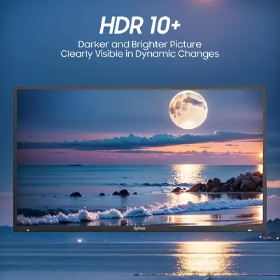 SYLVOX Outdoor TV, 43'' QLED Smart Google TV, IP55 Waterproof, Dolby Atmos HDR, Google Assistant,1000nits Weatherproof Television(Deck Pro QLED 2.0) image {3}