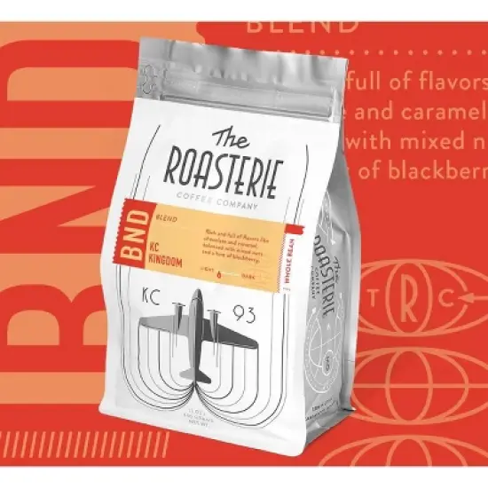 The Roasterie KC Kingdom Blend Whole Bean Coffee  - 12oz image {1}