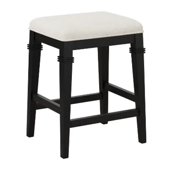 25.25" Arabella Wood Backless Non-Swivel Counter Height Barstool - Hillsdale Furniture image {11}