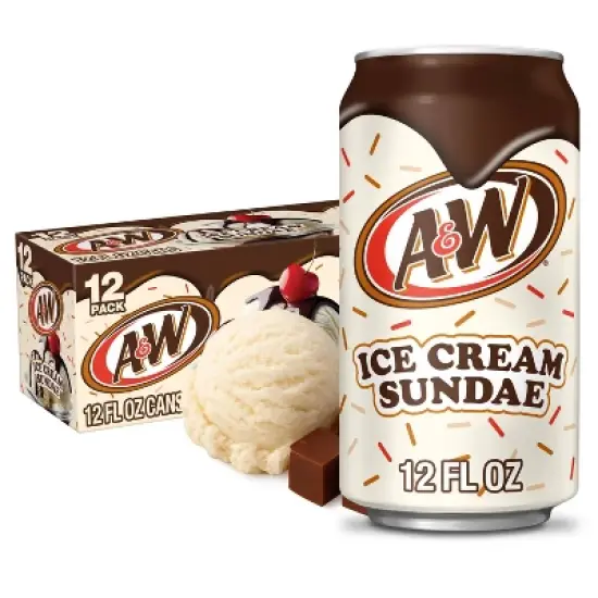 A&W Ice Cream Sundae Soda - 12pk/12 fl oz Cans image {8}