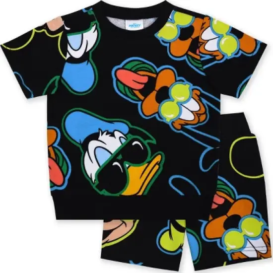 Toddler Boys' 2pc Disney Mickey and Friends Top & Shorts Set - Black image {4}