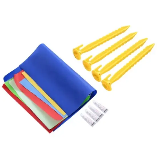 Costway Inflatable Santa Claus Water Park Castle Jumper Christmas Bounce House Without Blower image {6}