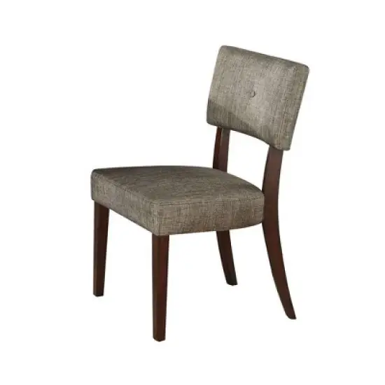 Se of 2 20" Drake Dining Chairs Gray Fabric/Espresso - Acme Furniture image {3}