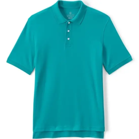 Lands' End School Uniform Men's Long Sleeve Interlock Polo Shirt image {6}