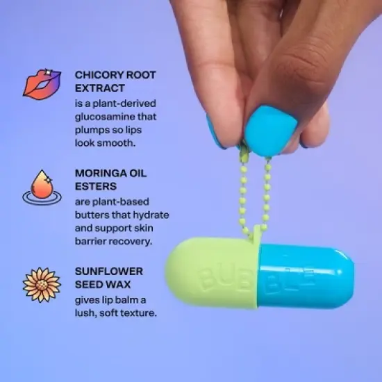 Bubble Skincare Tell All Lip Balm - Mint Message - 0.15oz image {3}