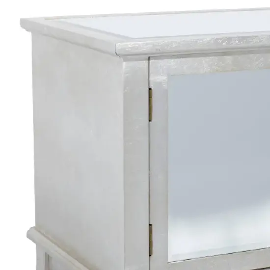 Glam Mirrored Sideboard Silver - Olivia & May image {4}