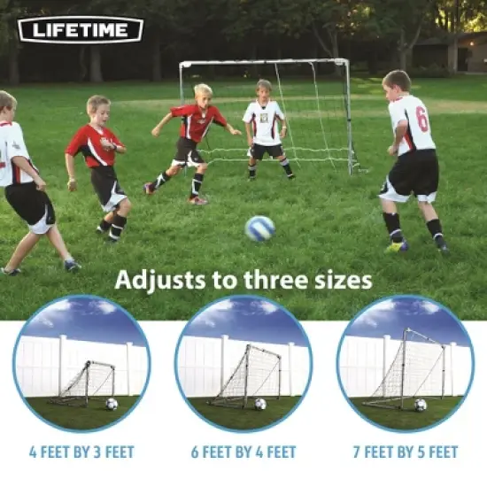 Lifetime Adjustable Soccer Goal (90046) image {1}