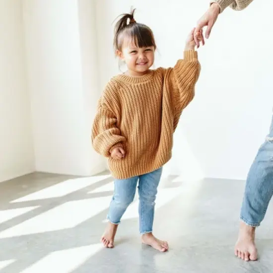 Goumikids Toddler Organic Cotton Chunky Knit Sweater image {1}