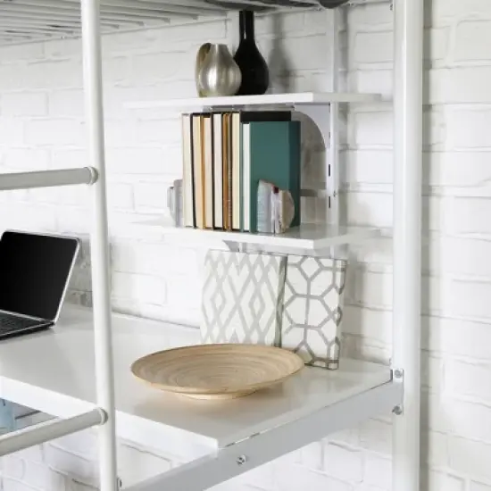 Twin Analise Metal Loft Bed with Wood Desk - Saracina Home image {2}