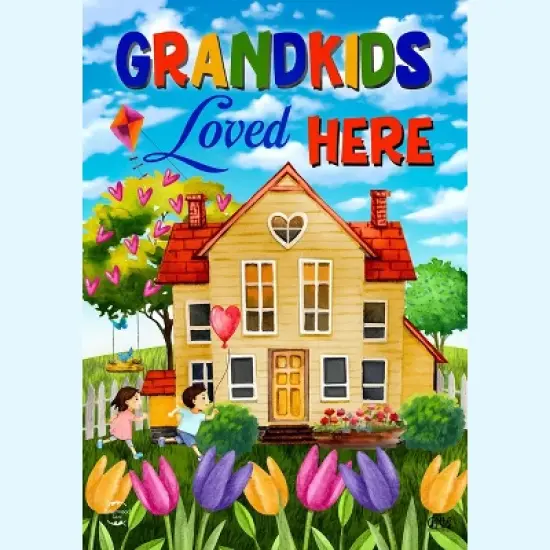 Briarwood Lane Grandkids Loved Here Spring Garden Flag image {4}