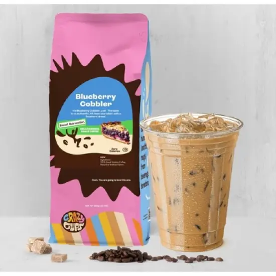 Decaf Blueberry Cobbler Flavored Ground Coffee image {2}