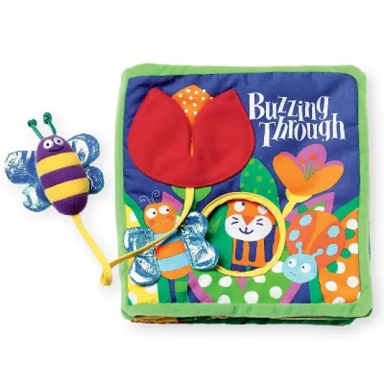 Manhattan Toy Soft Activity Book with Tethered Toy Buzzing Through image {3}