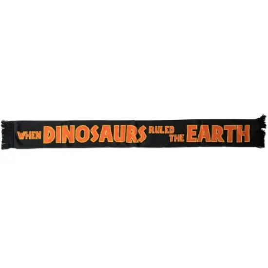 Nerd Block Jurassic Park Large Knitted Scarf "When Dinosaurs Ruled The Earth" image {1}