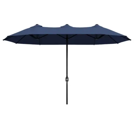 UPTION Double-sided Outdoor Patio Umbrella image {9}