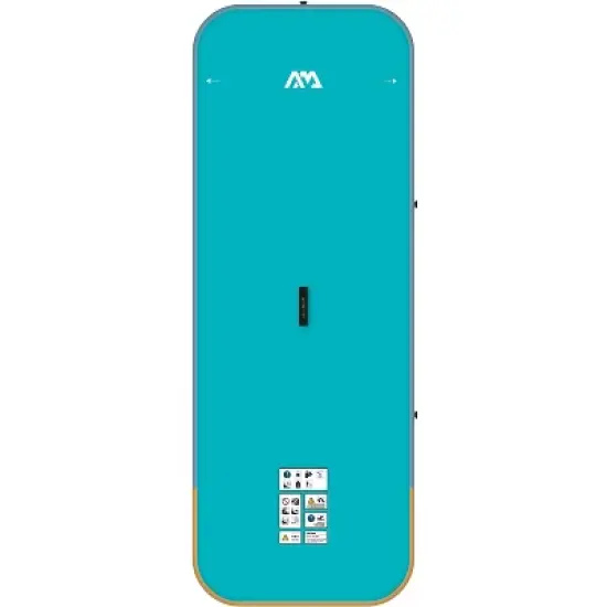 Aqua Marina 8.2'' Peace Inflatable Fitness Mat - Turquoise Blue image {1}