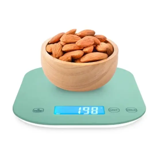 Smart Weigh Digital Food Scale -  11-pound capacity -  Mint Green image {1}