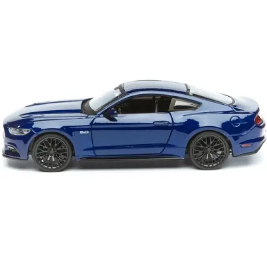 2015 Ford Mustang GT 5.0 Blue Metallic 1/24 Diecast Car Model by Maisto image {2}