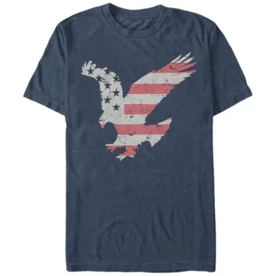 Men's Lost Gods Fourth of July  Flying Eagle American Stripe T-Shirt image {2}