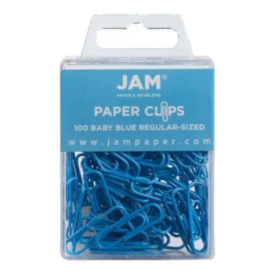 JAM Paper 1" 100pk Colorful Standard Paper Clips - Regular image {6}