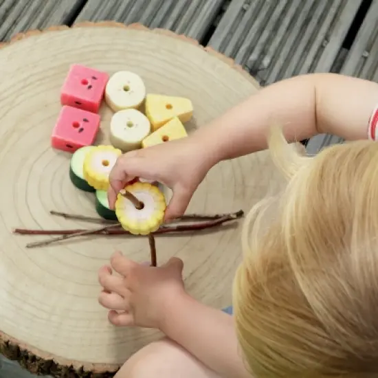Yellow Door Sensory Play Stones:  Threading Kebabs - Set of 12 image {5}