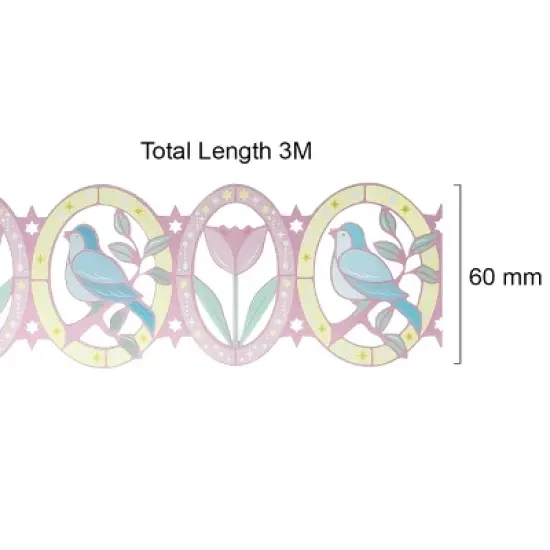 Wrapables Decorative Adhesive Scenic Pattern Hollow Sticker Tape image {11}