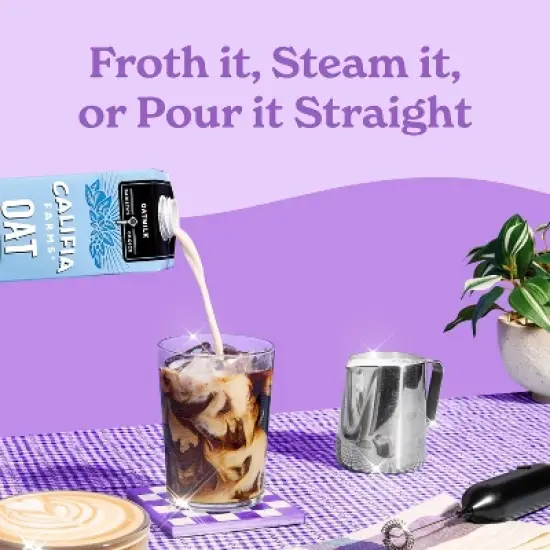 Califia Farms Oat Barista Blend Oat Milk - 1qt image {4}