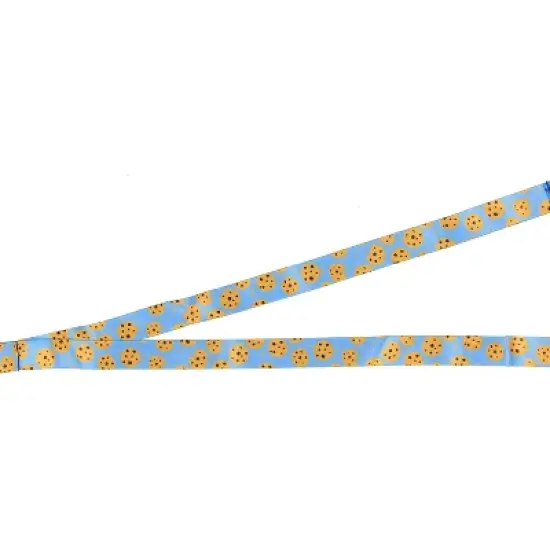 Sesame Street Cookie Monster Reversible ID Lanyard Badge Cookie Rubber Pendant image {3}