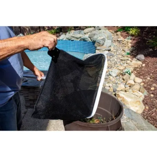 Poolmaster Heavy Duty Leaf Rake with Double Mesh Net image {7}