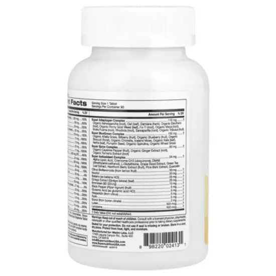 Super Nutrition SimplyOne&reg;, Men&rsquo;s Multivitamin + Super Complexes with Vitamin C + Super Adaptogen Complex, 90 Tablets image {2}