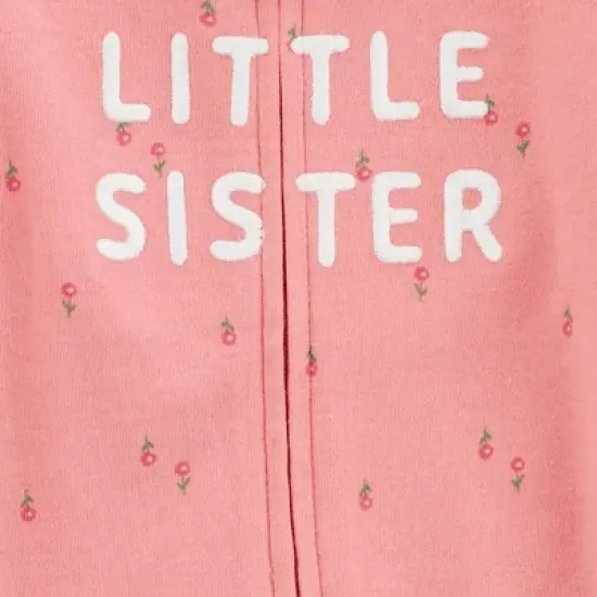 Carter's Just One You&reg;️ Baby Girls' Floral Little Sister Sleep N' Play - Pink image {1}