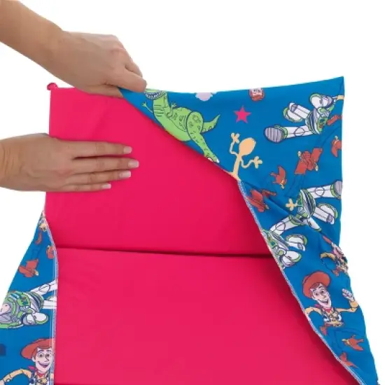 NoJo Disney Toy Story Blue and Green Preschool Nap Pad Sheet image {1}