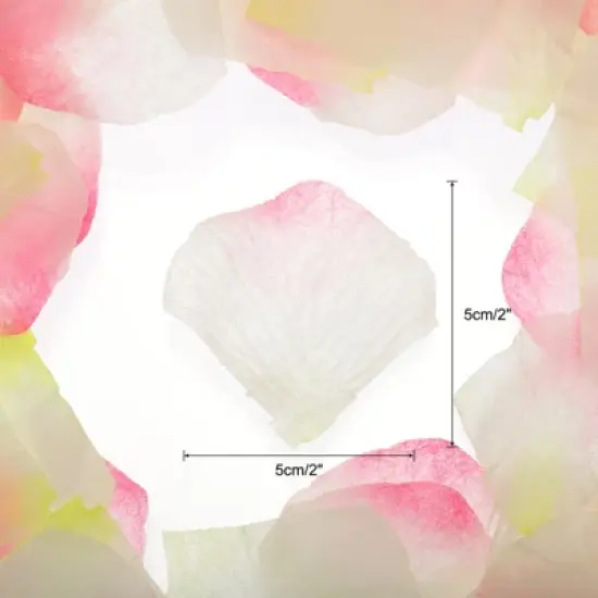 Unique Bargains Reusable Wedding Party Decoration Silk Artificial Flower Rose Petals image {1}