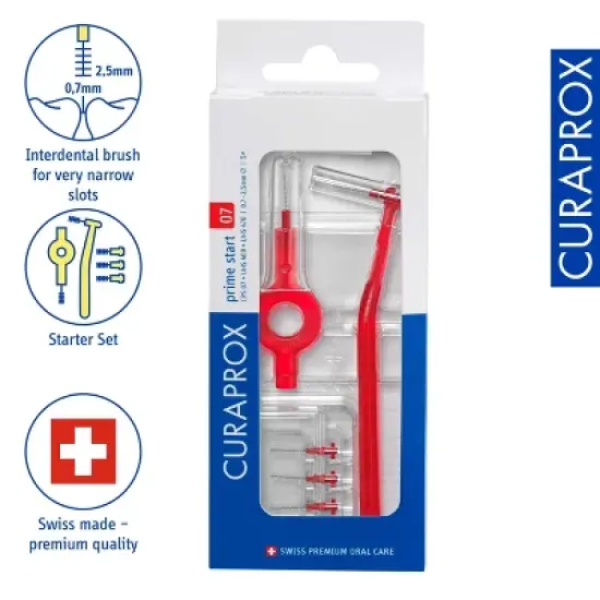 Curaprox CPS 07 Prime Start Interdental Brushes &ndash; Ultra-Fine Cleaning for Tight Spacesk, 5 pcs image {2}