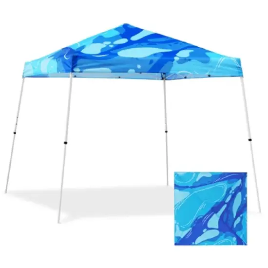 EAGLE PEAK Slant Leg Pop-up Canopy Tent Easy One Person Setup Instant Outdoor Beach Canopy Folding Portable Sports Shelter image {14}