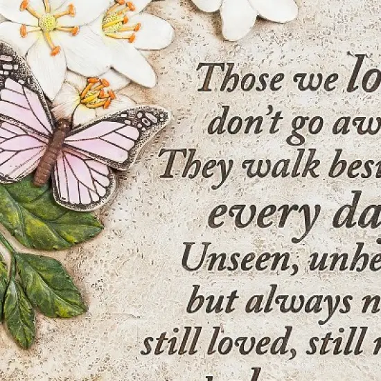 Evergreen Those We Love Butterflies Garden Stone image {4}