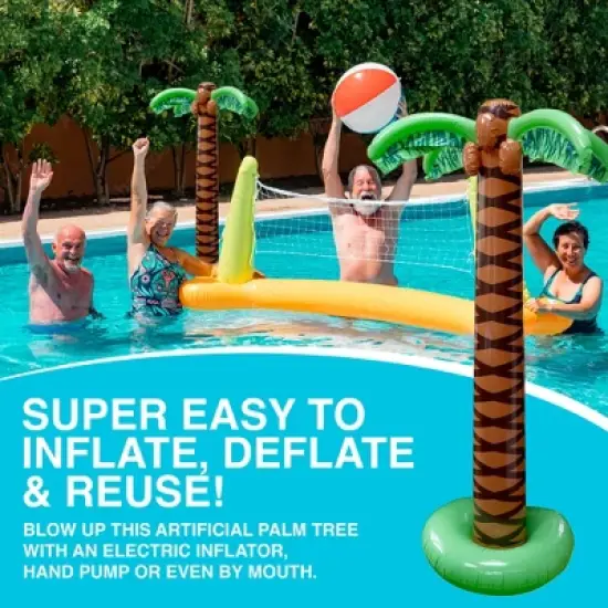 Playbees Giant Inflatable Palm Tree 6 Foot - 2PK image {3}