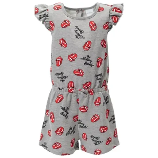 Rolling Stones Girls French Terry Sleeveless Romper Little Kid to Big Kid image {7}