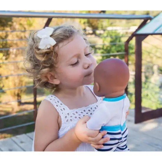 Miniland Educational Doll Clothes, Fits 12-5/8" Dolls, Cold Weather Turquoise Pajamas image {1}