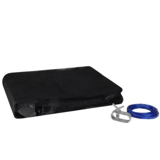 Swimline Deluxe Round Above Ground Closing Pool Leaf Net Cover 12' - Black image {1}
