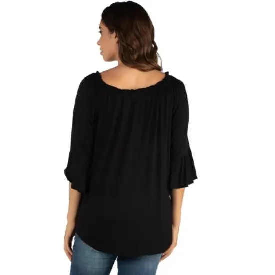 Womens Maternity Loose Fit Tunic Top image {2}