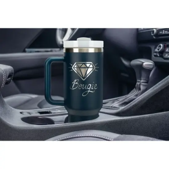 100 North Bougie Diamond Fit For A Queen Wrap-Around 40 Oz. Stainless Steel Water Bottle Coffee Mug, Spill & Leak Resistant, Travel Tumbler with image {4}
