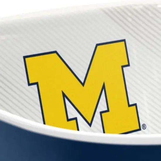 NCAA Michigan Wolverines Serving Bowl: Melamine Rounded Square Tableware image {2}