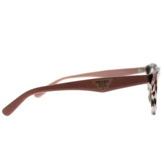 Prada Triangle  ROJ1O1 Womens Cat-Eye Eyeglasses Pink Havana 52mm image {2}