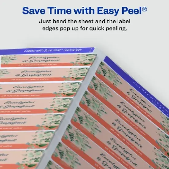 Avery Matte White Rectangle Labels, .5" x 1.75" image {6}