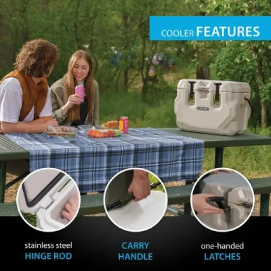 Lifetime 28 Quart High Performance Cooler, Pumice Stone (91178) image {4}