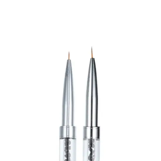 Unique Bargains Double-Headed Design Drawing Nail Art Liner Pen Black 1 Pc image {2}