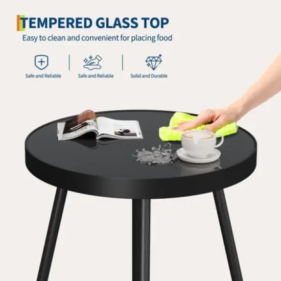 TROPOW 3-Piece Grey Outdoor Patio Furniture Set &uml;C L-Shaped Rattan Sofa with Coffee Table & Cushions for Garden/Balcony (Boho Style) image {2}