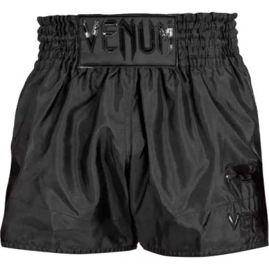 Venum Classic Muay Thai Shorts - Black/Black image {4}