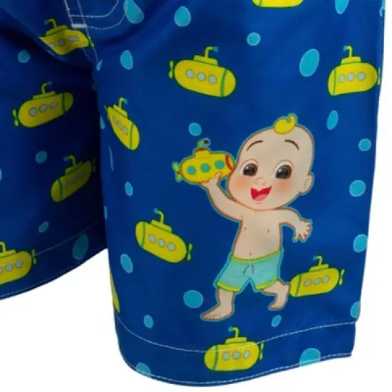 CoComelon JJ Toddler Boys Rash Guard and Swim Trunks Outfit Set image {7}