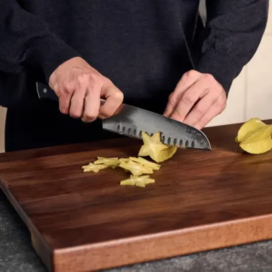 ZWILLING Spectrum 7-inch Hollow Edge Santoku image {2}